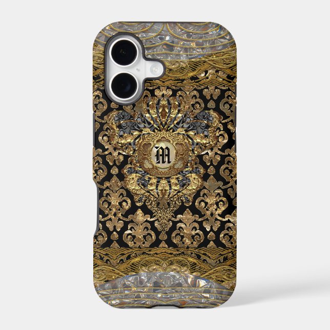 Le Shantesa Pretty Baroque Monogram Case-Mate iPhone Case (Back)