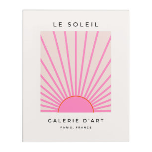 Le Soleil 01 Sun Pink Sunshine Acrylic Print