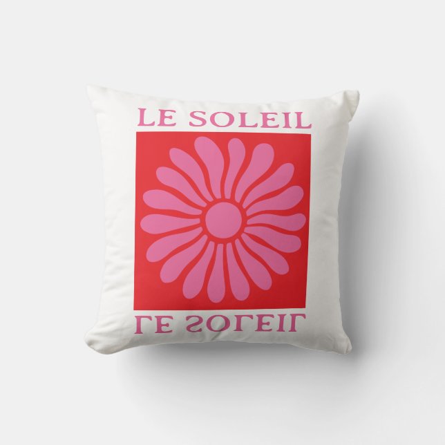 Le soleil throw pillow (Front)
