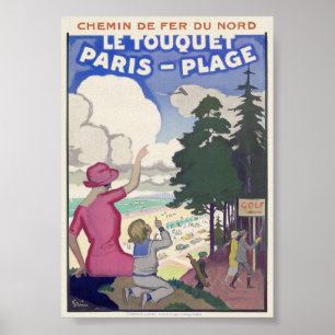 Le Touquet-Paris-Plage Vintage Poster 1920s