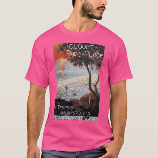 Le Touquet Paris Plage Vintage Travel Poster T-Shirt