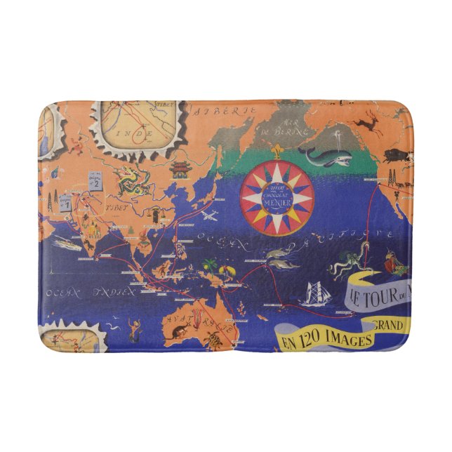 Le Tour du Monde Bath Mat (Front)