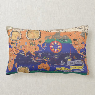 Le Tour du Monde Lumbar Pillow