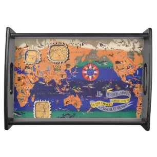 Le Tour du Monde Serving Tray