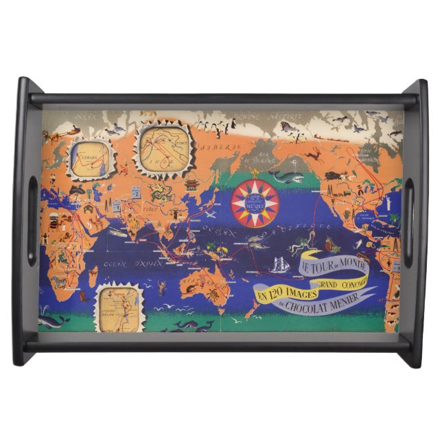 Le Tour du Monde Serving Tray (Front)