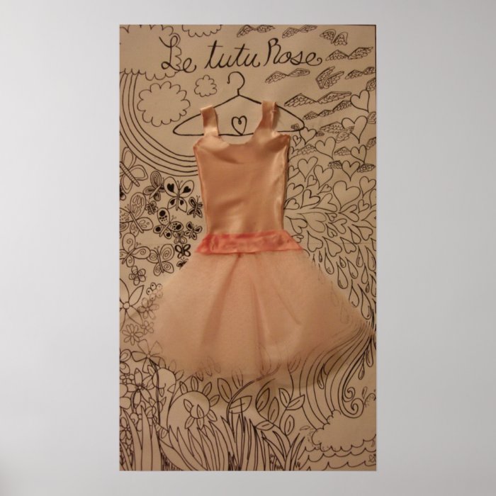 Le Tutu Rose (the pink tutu) Posters