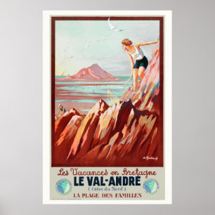 Le Val André France Vintage Poster 1930