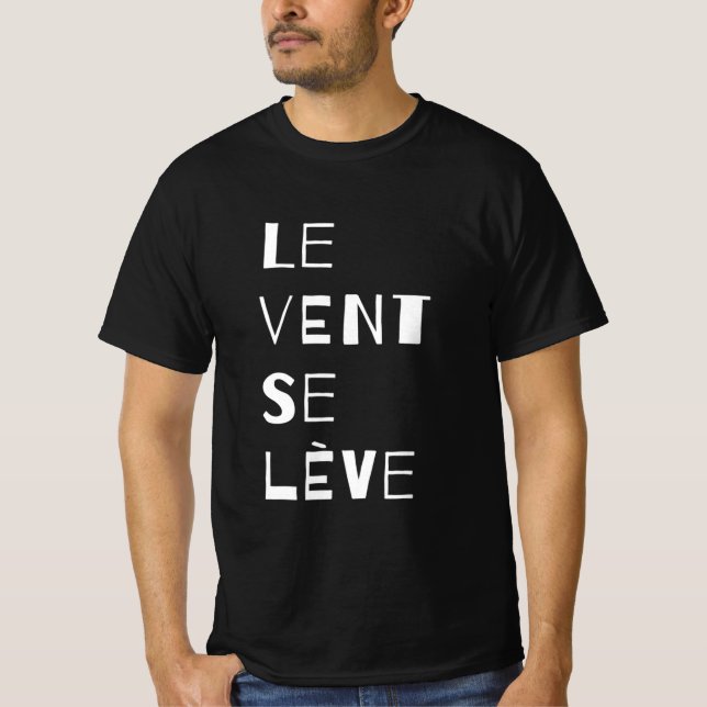 Le Vent Se Leve - White T-Shirt (Front)