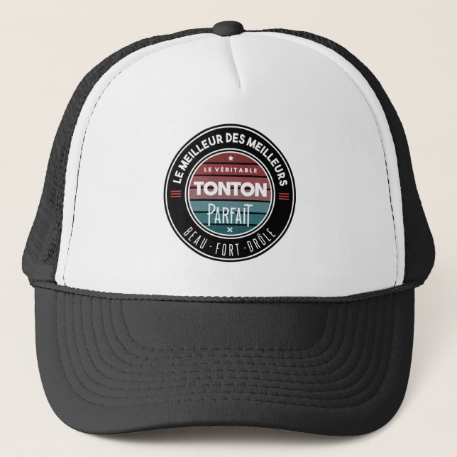 Le véritable tonton parfait trucker hat (Front)