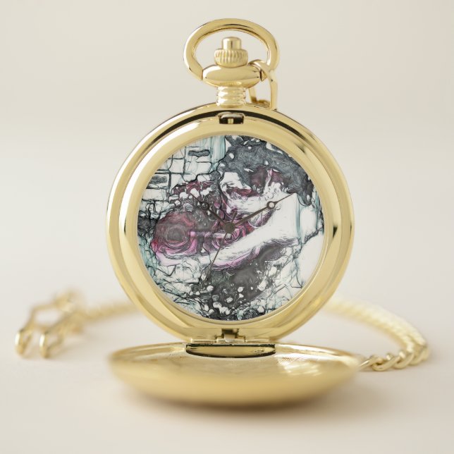 Le vie en Rose Pocket Watch (Inside)