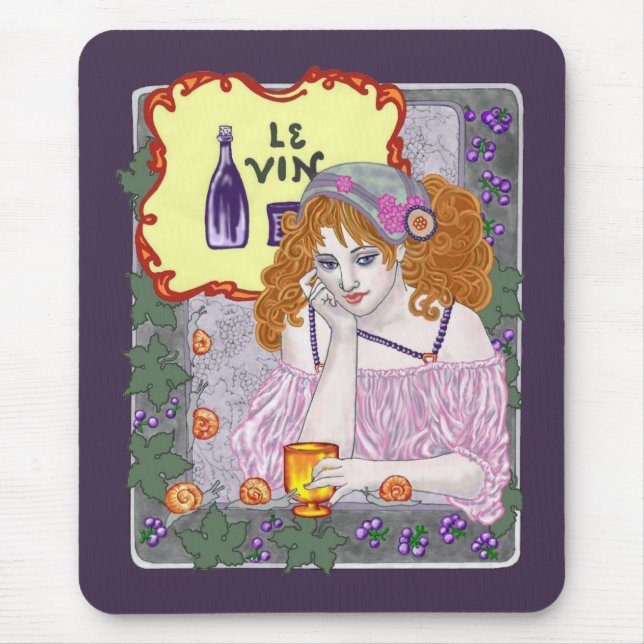 Le Vin Deux Mouse Pad (Front)