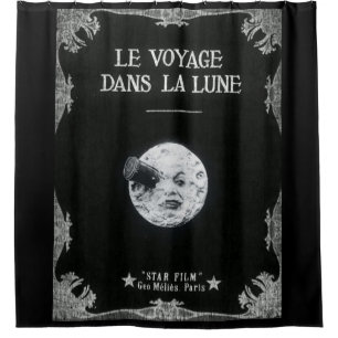 Le Voyage dans la Lune /A Trip to the Moon Shower Curtain
