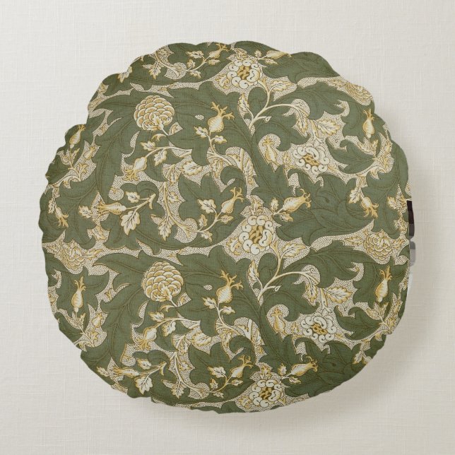 'Lea', 1912 Round Pillow (Front)