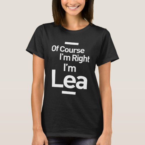 Lea Personalized Name Birthday Gift T_Shirt