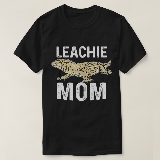 Leachie Gecko Mom New Caledonian Giant Gecko Graph T-Shirt (Design Front)