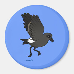 Leach's Storm Petrel (flutter) Round Magnet