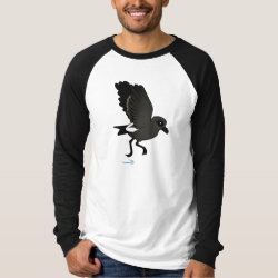 Leach's Storm Petrel (flutter) Men's Canvas Long Sleeve Raglan T-Shirt