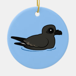 Leach's Storm Petrel (swim) Circle Ornament