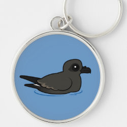 Leach's Storm Petrel (swim) Premium Round Keychain