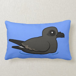 Leach's Storm Petrel (swim) Throw Pillow Lumbar 13
