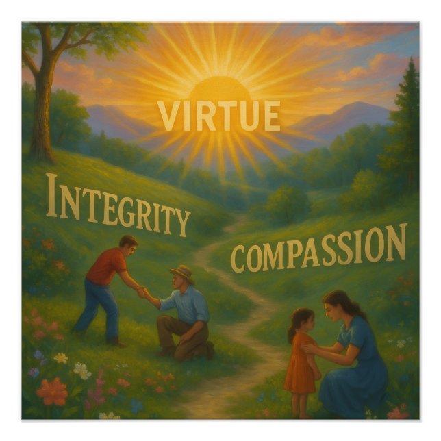 Lead a Path of Virtue Poster (Front)