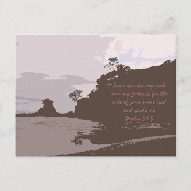 Lead and Guide Me - Psalm 31:3 Postcard (Front)