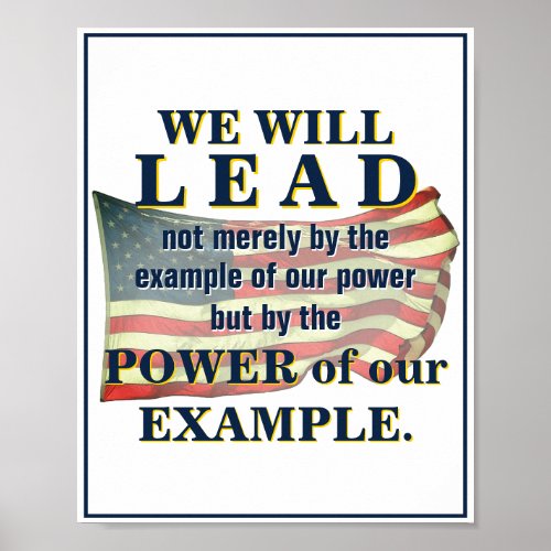 Lead by Power of Our Example Poster