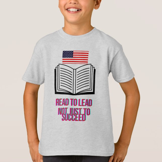 LEAD BY READING T-Shirt (Front)