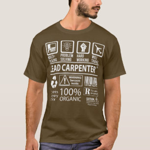 Lead Carpenter MultiTasking Certified Job Gift Ite T-Shirt