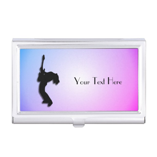 Lead Guitar Player Personalized Business Card Case (Front)