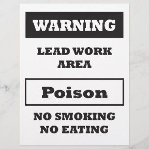 Lead Paint Hazard Sign Flyer