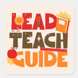 Lead Teach Guide Square Sticker