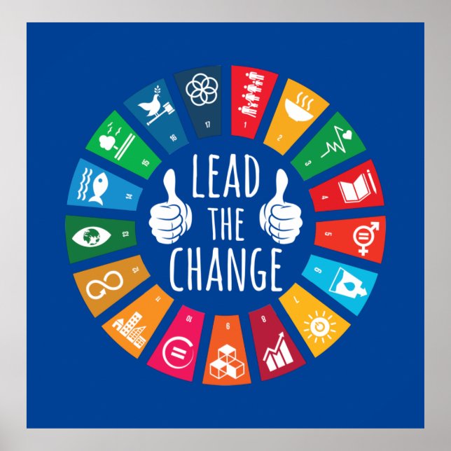 Lead The Change: Best Sustainable Gifts Poster (Front)