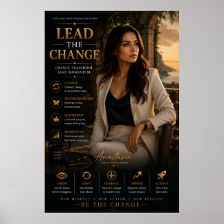 Lead The Change – Office Motivation Poster