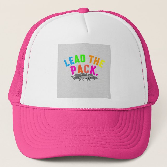  Lead the Pack, T-shirt design. Trucker Hat (Front)