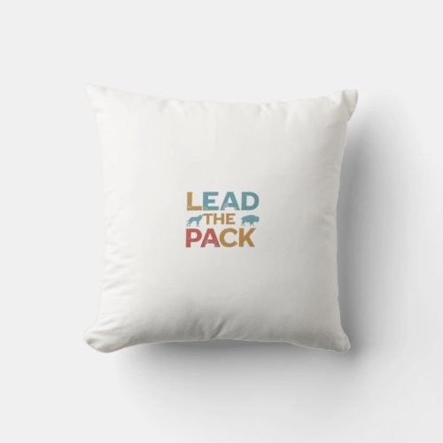 Lead the Pack Throw Pillow