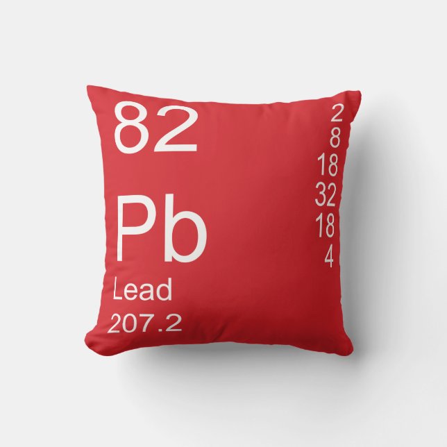 Lead Throw Pillow (Front)