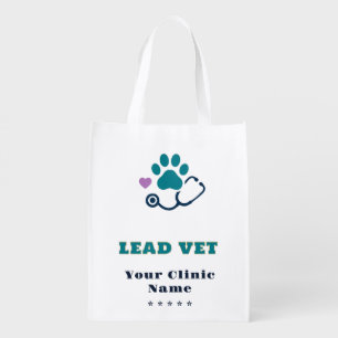 🩺 Lead Vet Tech Veterinary Clinic Team 🩺 Grocery Bag