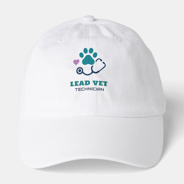🩺 Lead Vet Tech Veterinary Clinic Team 🩺 Hat (Front)