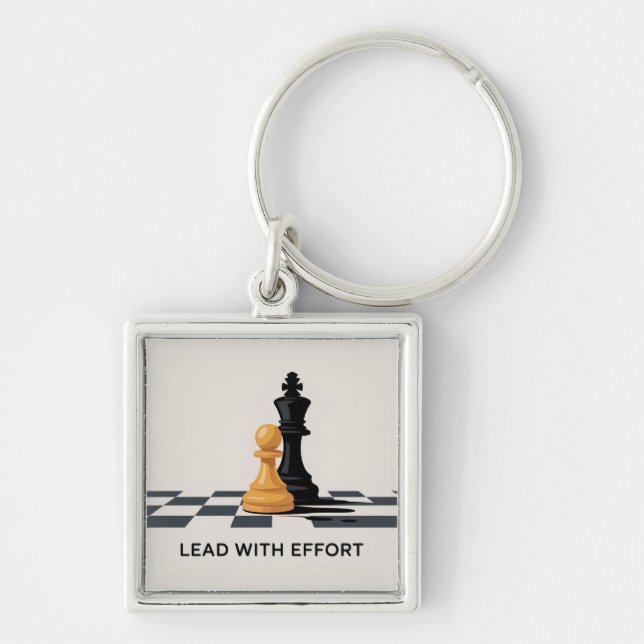 Lead With Effort Keychain (Front)