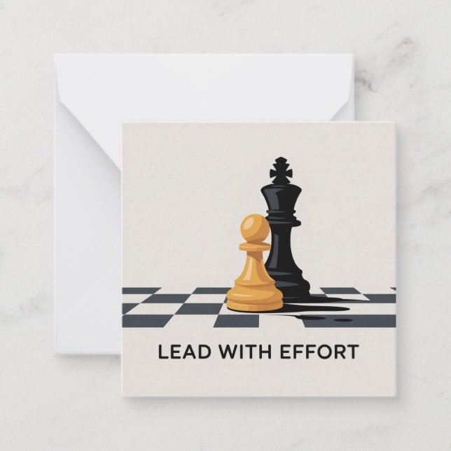 Lead With Effort Note Card (Front)