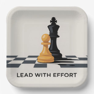 Lead With Effort Paper Plates