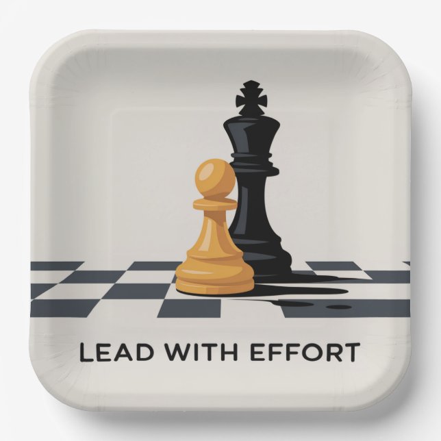 Lead With Effort Paper Plates (Front)