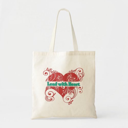 Lead with Heart Tote Bag