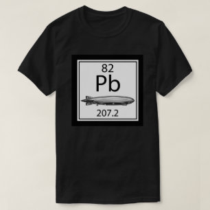 Lead Zeppelin Periodic Table Atomic Number Led T-Shirt
