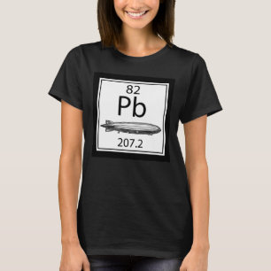 Lead Zeppelin Periodic Table Atomic Number Led T-Shirt