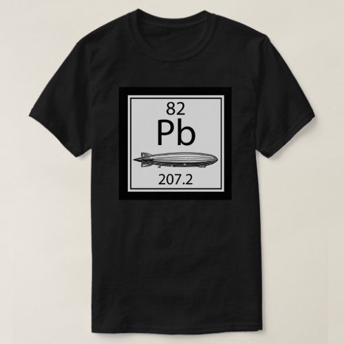 Lead Zeppelin Periodic Table Atomic Number Led T_Shirt