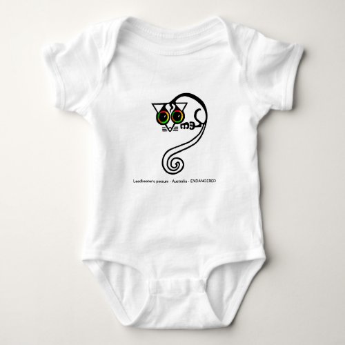 Leadbeaters POSSUM_ Animal lover_ Nature Baby Bodysuit