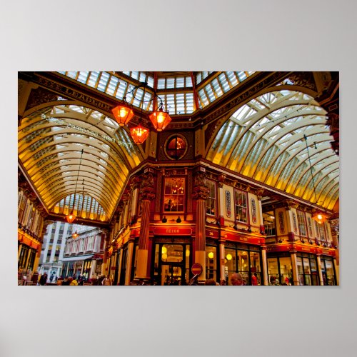 Leadenhall Market City of London England UK Poster