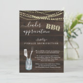 Leader Appreciation Business BBQ Party Invitation (Standing Front)
